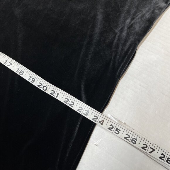 BYRD Dress Women XS Black Velvet Velour Sheath Maxi High Neck Whimsigoth Witchy - Picture 8 of 8